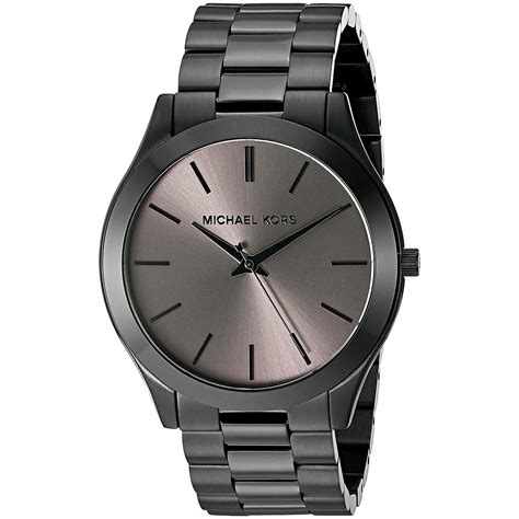 michael kors stainless steel watch mens|michael kors runway watch slim.